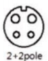 M12 2+2-pin catalog face reference