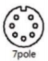 M12 7-pin catalog face reference