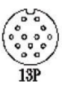 M19 13-pin catalog face reference
