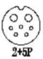 M19 2+5-pin catalog face reference