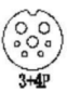 M19 3+4-pin catalog face reference