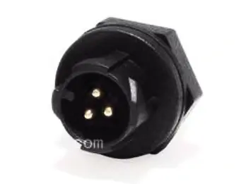 M12 push-lock rear-mount panel male contact structure reference